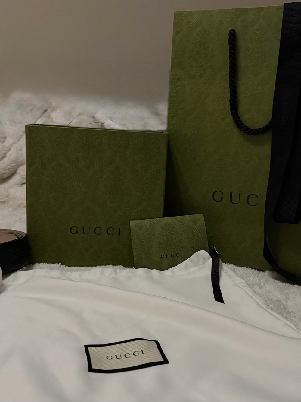 Men’s Gucci Belt – Size 95 (Black Leather with Silver GG Buckle) Authentic - Picture 4 of 9